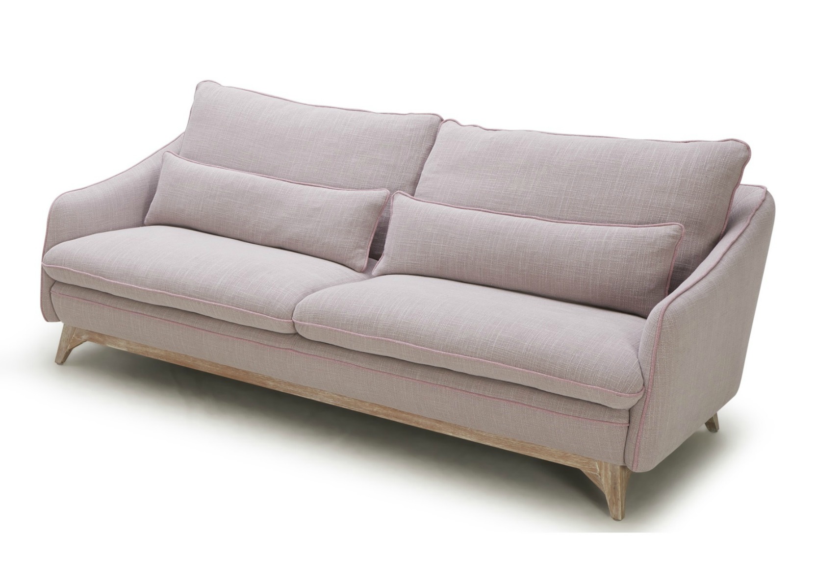 Lily Sofa in Pastel Colored Fabric Not Just Brown