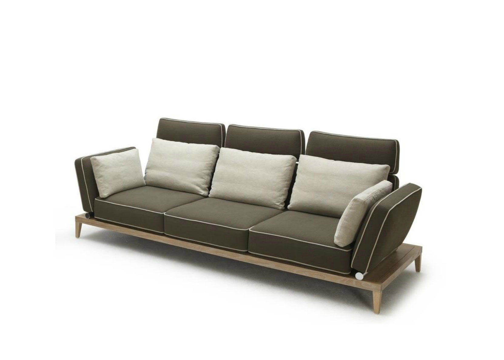 Contemporary Fabric Sofa With Low Seating Not Just Brown